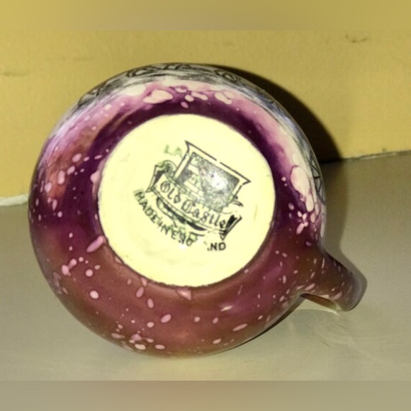 Vintage Antique Miniature OLD CASTLE Made in England Cream Pitcher Transferware - Picture 7 of 10